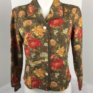 J. Jill floral blazer jacket